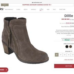 Taos Dillie Women’s suede booties- size 10/41